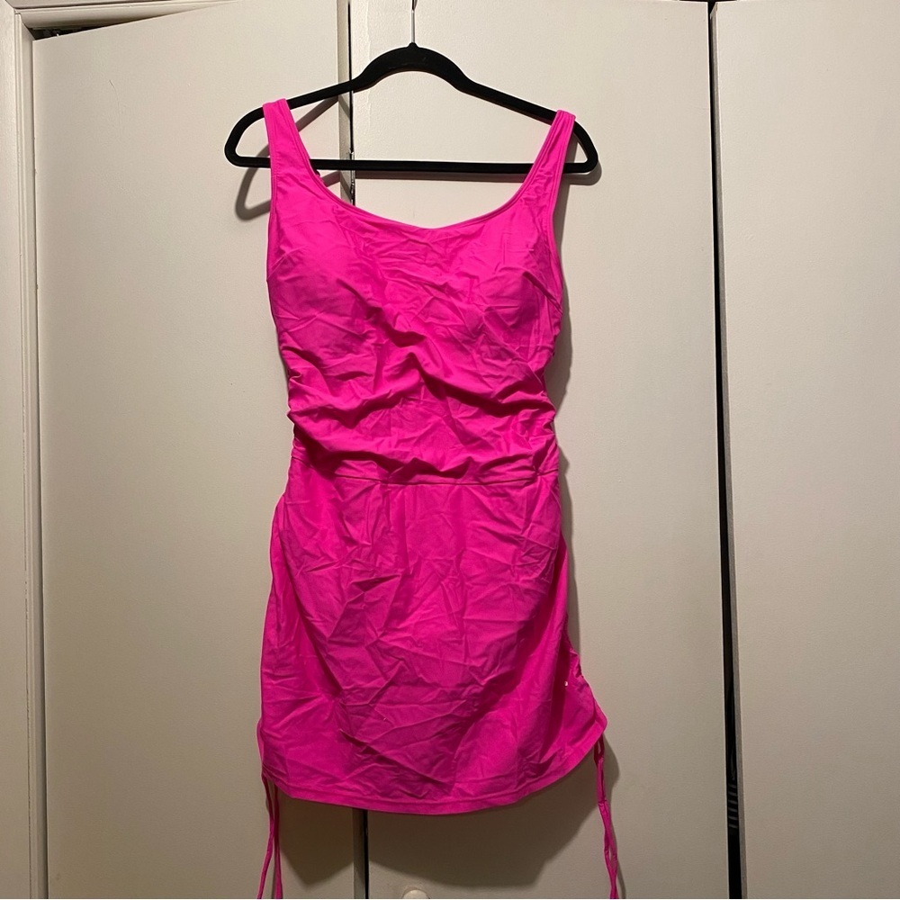 Chic Hot Pink Swim Coverup